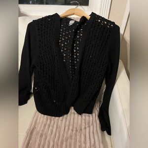 Short black Converse sweater - Medium